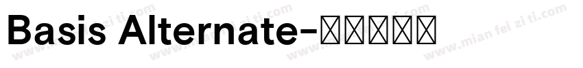 Basis Alternate字体转换
